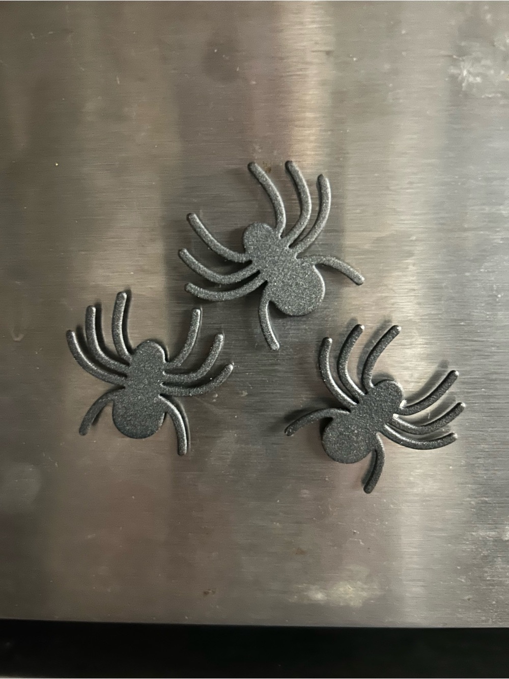 Black Metal Spider Magnets 🧲 / set of 3